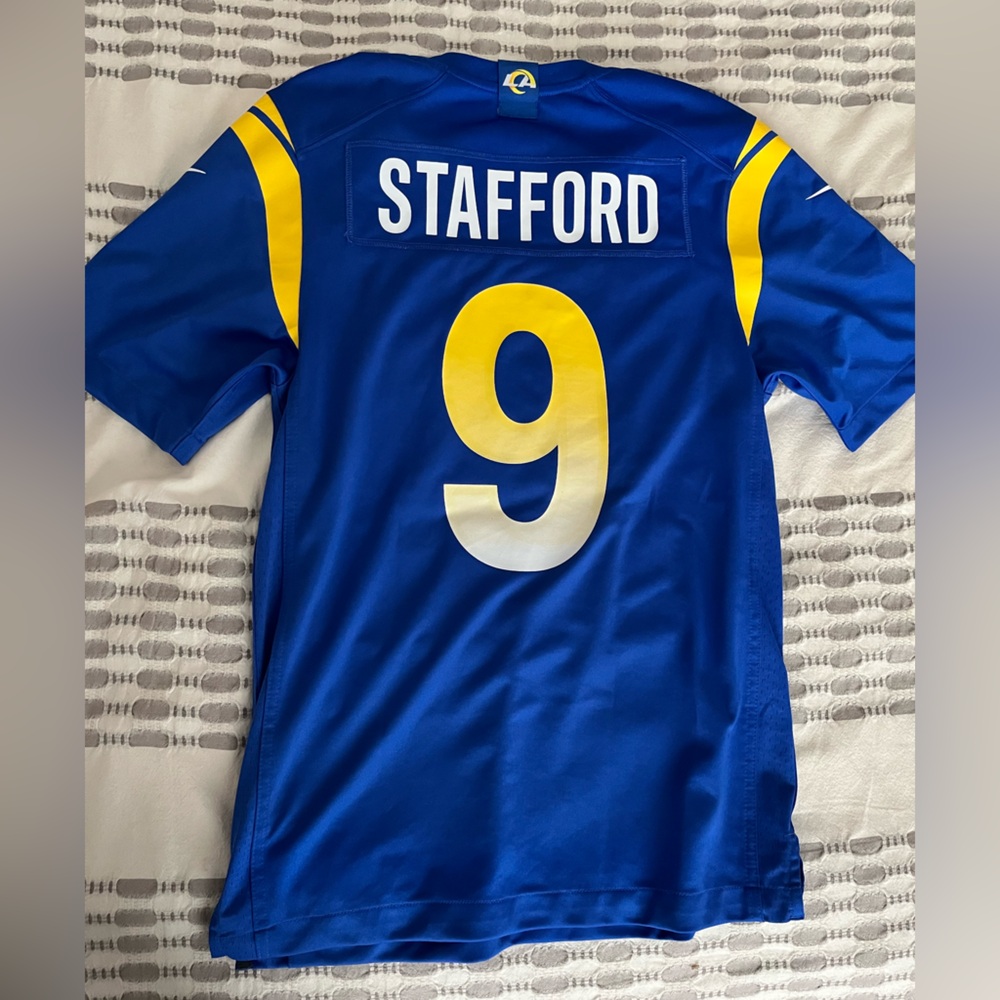 Stafford #9 Los Angeles Rams - Super Bowl LVI Nike Jersey Mens Size Small. NWOT